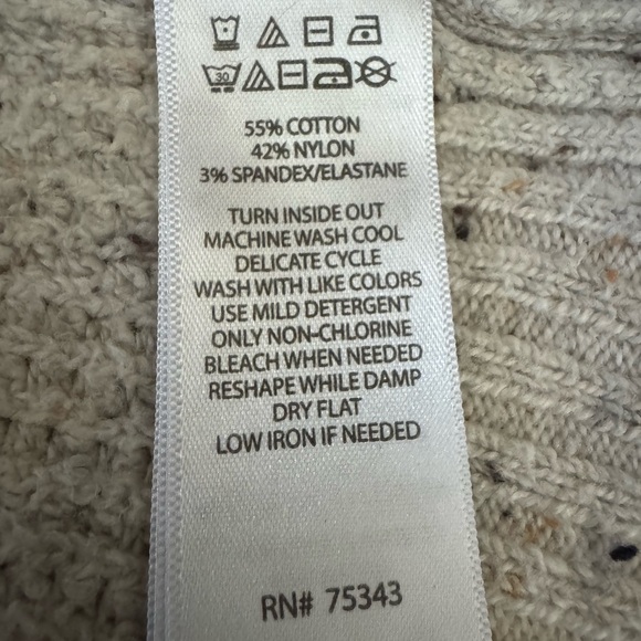 William Rast Light Gray Women's Turtleneck Sweater - Picture 5 of 5